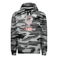Slate Camo Just a girl who loves chickens Premium Hoodie - Bettercallsaul
