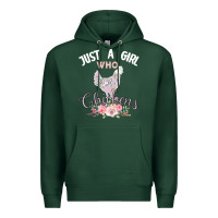 Sports Green Just a girl who loves chickens Premium Hoodie - Bettercallsaul