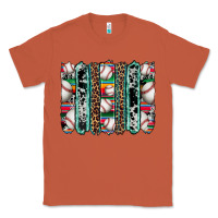 Copper baseball serape cowhide turquoise leopard glitter  brushstrokes Classic Tee - Artiststas