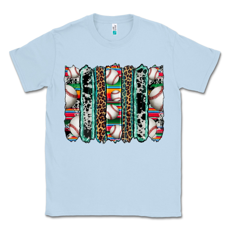 Baseball Serape Cowhide Turquoise Leopard Glitter  Brushstrokes Classic Tee by Artiststas | Teevron