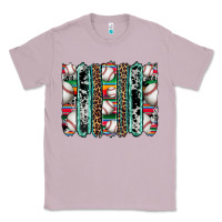 Lilac baseball serape cowhide turquoise leopard glitter  brushstrokes Classic Tee - Artiststas
