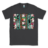 Smoke baseball serape cowhide turquoise leopard glitter  brushstrokes Classic Tee - Artiststas