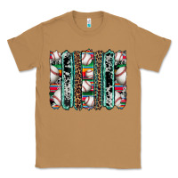 Toasted Coconut baseball serape cowhide turquoise leopard glitter  brushstrokes Classic Tee - Artiststas