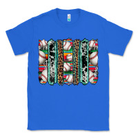 True Royal baseball serape cowhide turquoise leopard glitter  brushstrokes Classic Tee - Artiststas
