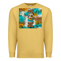 Antique Gold mama leopard sunflower Premium Sweatshirt - LillyAllenDesigns