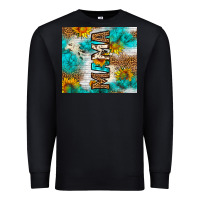 Black mama leopard sunflower Premium Sweatshirt - LillyAllenDesigns