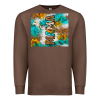 Chestnut mama leopard sunflower Premium Sweatshirt - LillyAllenDesigns