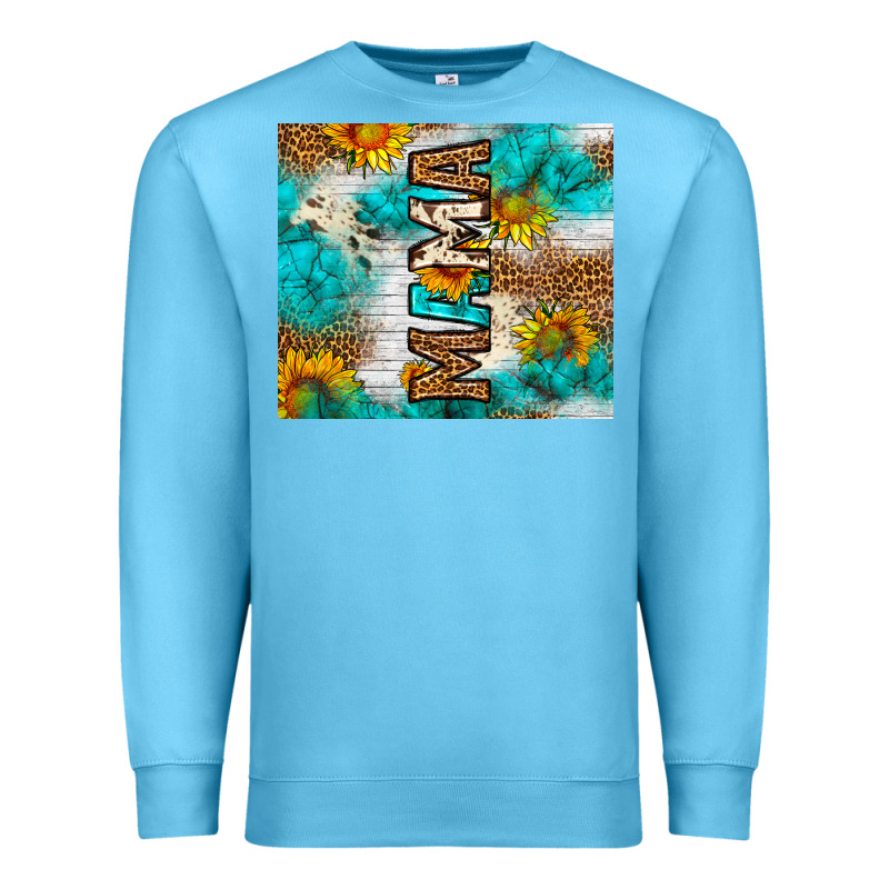 Mama Leopard Sunflower Premium Sweatshirt by LillyAllenDesigns | Teevron