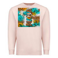 Pale Pink mama leopard sunflower Premium Sweatshirt - LillyAllenDesigns