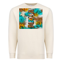 Sandshell mama leopard sunflower Premium Sweatshirt - LillyAllenDesigns