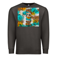 Smoke mama leopard sunflower Premium Sweatshirt - LillyAllenDesigns