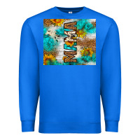 True Royal mama leopard sunflower Premium Sweatshirt - LillyAllenDesigns