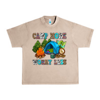French Oak camp more worry less Urban Heavy Tee - AdoDesignShop