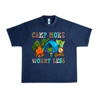 Navy camp more worry less Urban Heavy Tee - AdoDesignShop