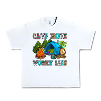 White camp more worry less Urban Heavy Tee - AdoDesignShop