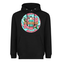 Black teacher floral pencil round earring Heavyweight Hoodie - BundleAndBundleShop