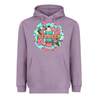 Lavender teacher floral pencil round earring Heavyweight Hoodie - BundleAndBundleShop