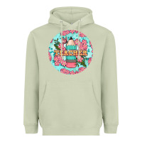 Matcha teacher floral pencil round earring Heavyweight Hoodie - BundleAndBundleShop