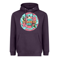 Plum teacher floral pencil round earring Heavyweight Hoodie - BundleAndBundleShop