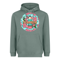 Sage teacher floral pencil round earring Heavyweight Hoodie - BundleAndBundleShop