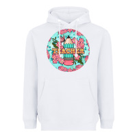 White teacher floral pencil round earring Heavyweight Hoodie - BundleAndBundleShop