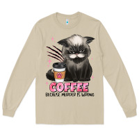 Mushroom coffee because murder is wrong grumpy cat Long Sleeve Tee - JahusDesignShop