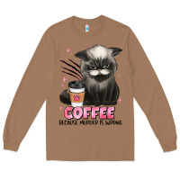 Toasted Coconut coffee because murder is wrong grumpy cat Long Sleeve Tee - JahusDesignShop