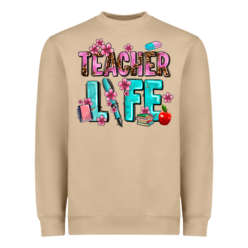 Teacher Life Heavyweight Sweatshirt by AdoDesignShop | Teevron