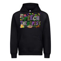 Black speech therapist mardi gras cowgirl Urban Hoodie - CowGirlArtShop