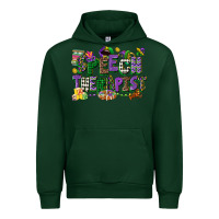 Forest Green speech therapist mardi gras cowgirl Urban Hoodie - CowGirlArtShop