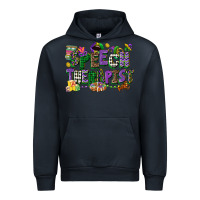 Navy speech therapist mardi gras cowgirl Urban Hoodie - CowGirlArtShop