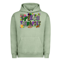 Pigment Oil Green speech therapist mardi gras cowgirl Urban Hoodie - CowGirlArtShop