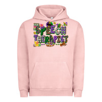 Pigment Salmon speech therapist mardi gras cowgirl Urban Hoodie - CowGirlArtShop