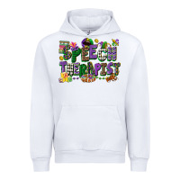White speech therapist mardi gras cowgirl Urban Hoodie - CowGirlArtShop