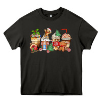 Christmas Gingerbread Coffee Cups Heavy Core Tee | Teevron