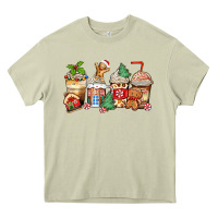 Mossy christmas gingerbread coffee cups Heavy Core Tee - Zillion Design Studio
