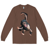 Chestnut baby chimpanzee Long Sleeve Tee - LillyAllenDesigns
