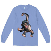 Colony Blue baby chimpanzee Long Sleeve Tee - LillyAllenDesigns