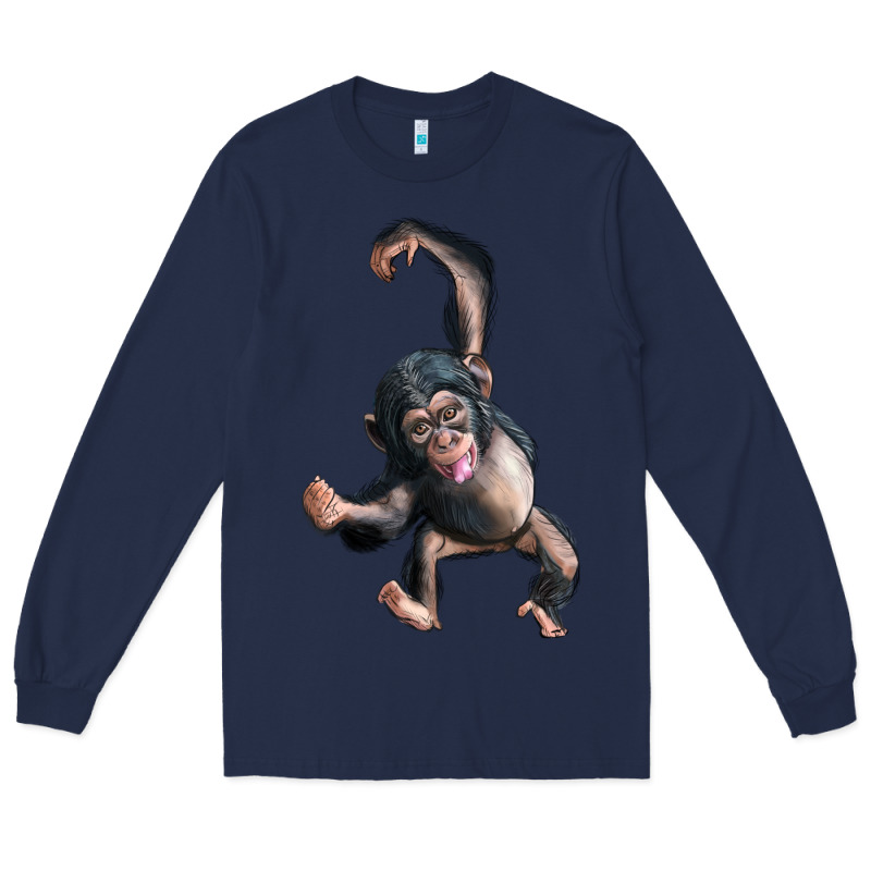 Baby Chimpanzee Long Sleeve Tee by LillyAllenDesigns | Teevron