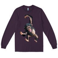 Plum baby chimpanzee Long Sleeve Tee - LillyAllenDesigns