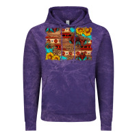 Cloud Purple aztec and leopard background Vintage Hoodie - HRA Design Shop