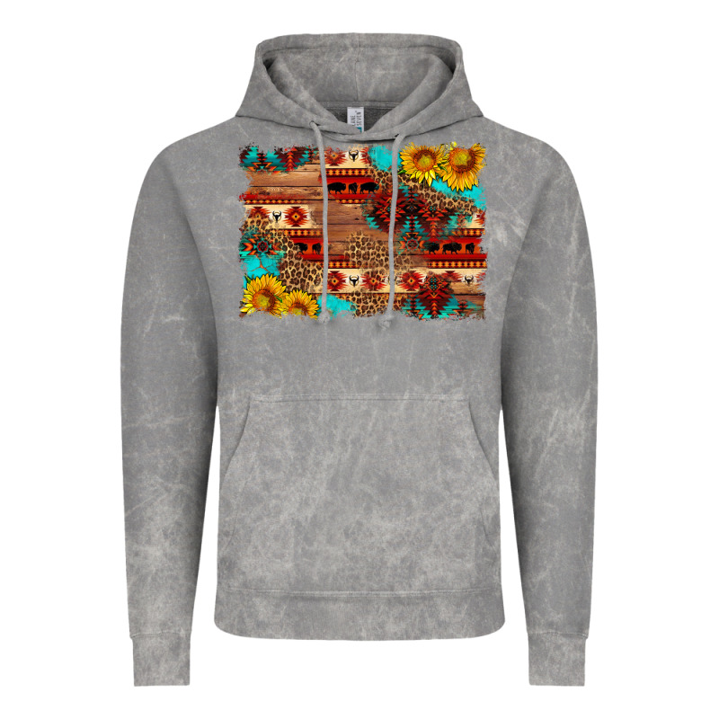 Aztec And Leopard Background Vintage Hoodie by HRA Design Shop | Teevron