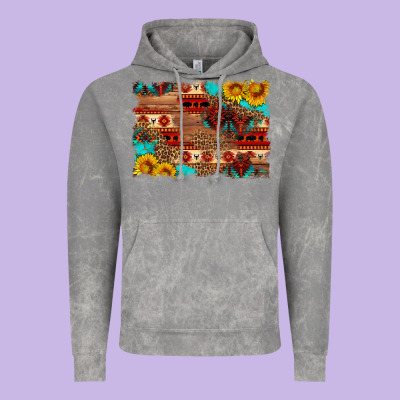 Aztec And Leopard Background Vintage Hoodie Designed By Hra Design Shop