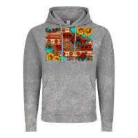 Cloud Rock aztec and leopard background Vintage Hoodie - HRA Design Shop