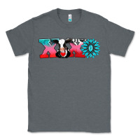 Charcoal Heather xoxo with cow Classic Tee - AdoDesignShop