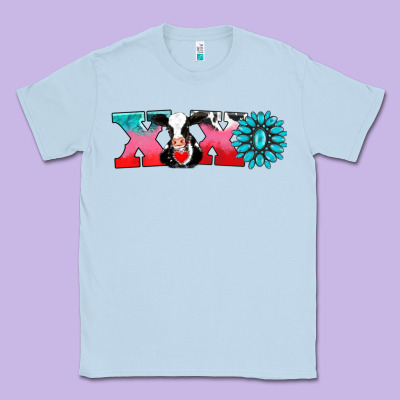 Xoxo With Cow Classic Tee Designed By Adodesignshop