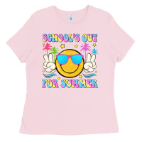 Bubblegum Pink schools out for summer Ladies Tee - JahusDesignShop