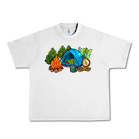 Lunar Rock camp in the woods Urban Heavy Tee - AdoDesignShop