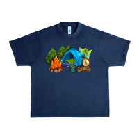 Navy camp in the woods Urban Heavy Tee - AdoDesignShop