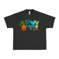 Pigment Black camp in the woods Urban Heavy Tee - AdoDesignShop